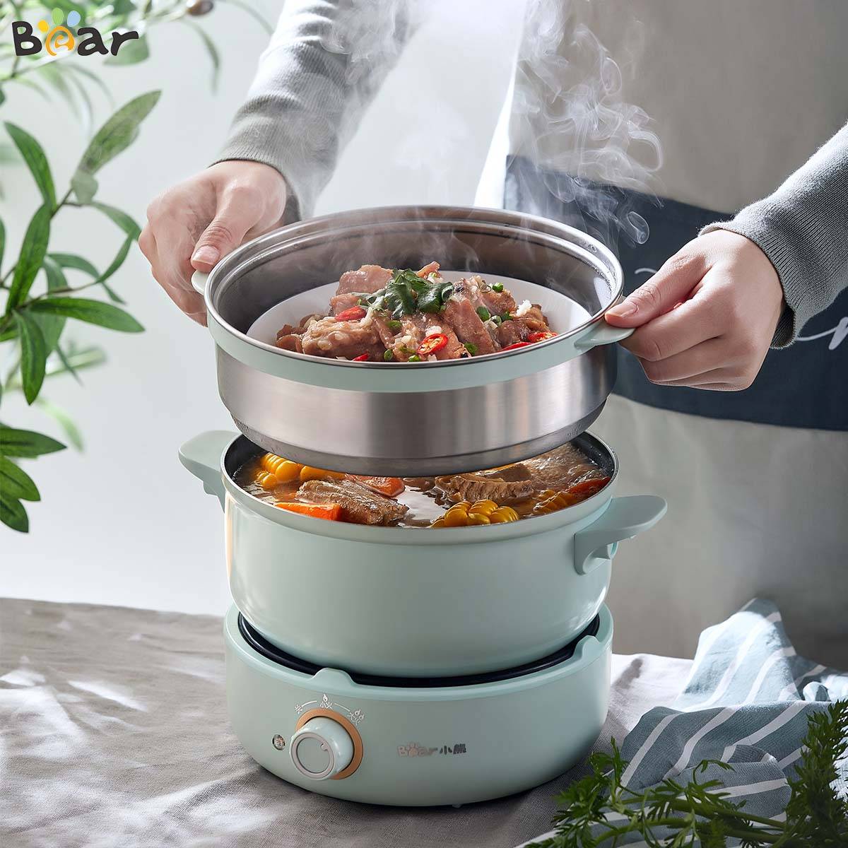 MultiPurpose 3 in 1 Multi Cooker 2.5L Bear Malaysia
