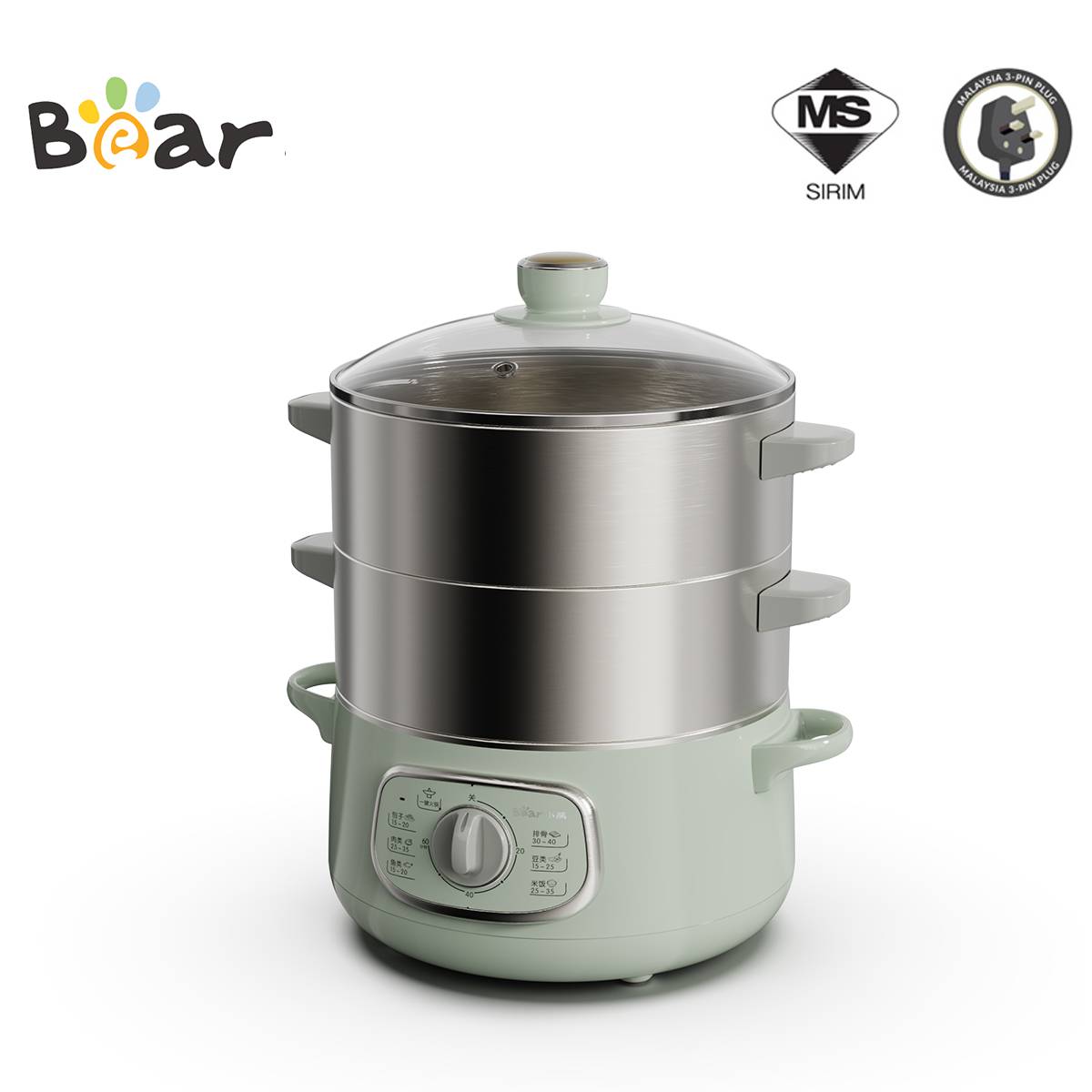 10L Food Steamer Cook, Steam, Boil, and Hot Pot Bear Malaysia