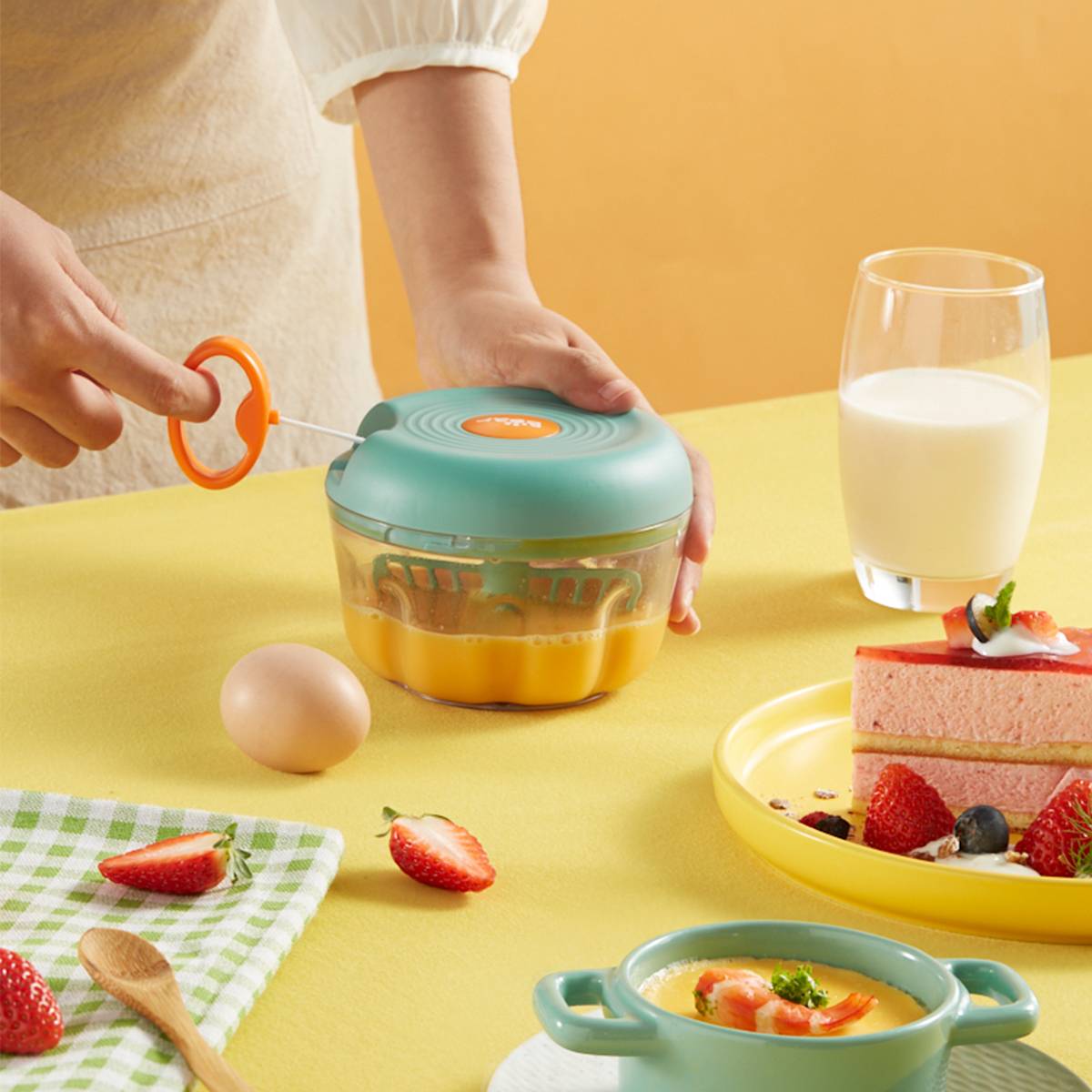 Hand Pull Chopper & Mixer Portable and Efficient Bear Malaysia