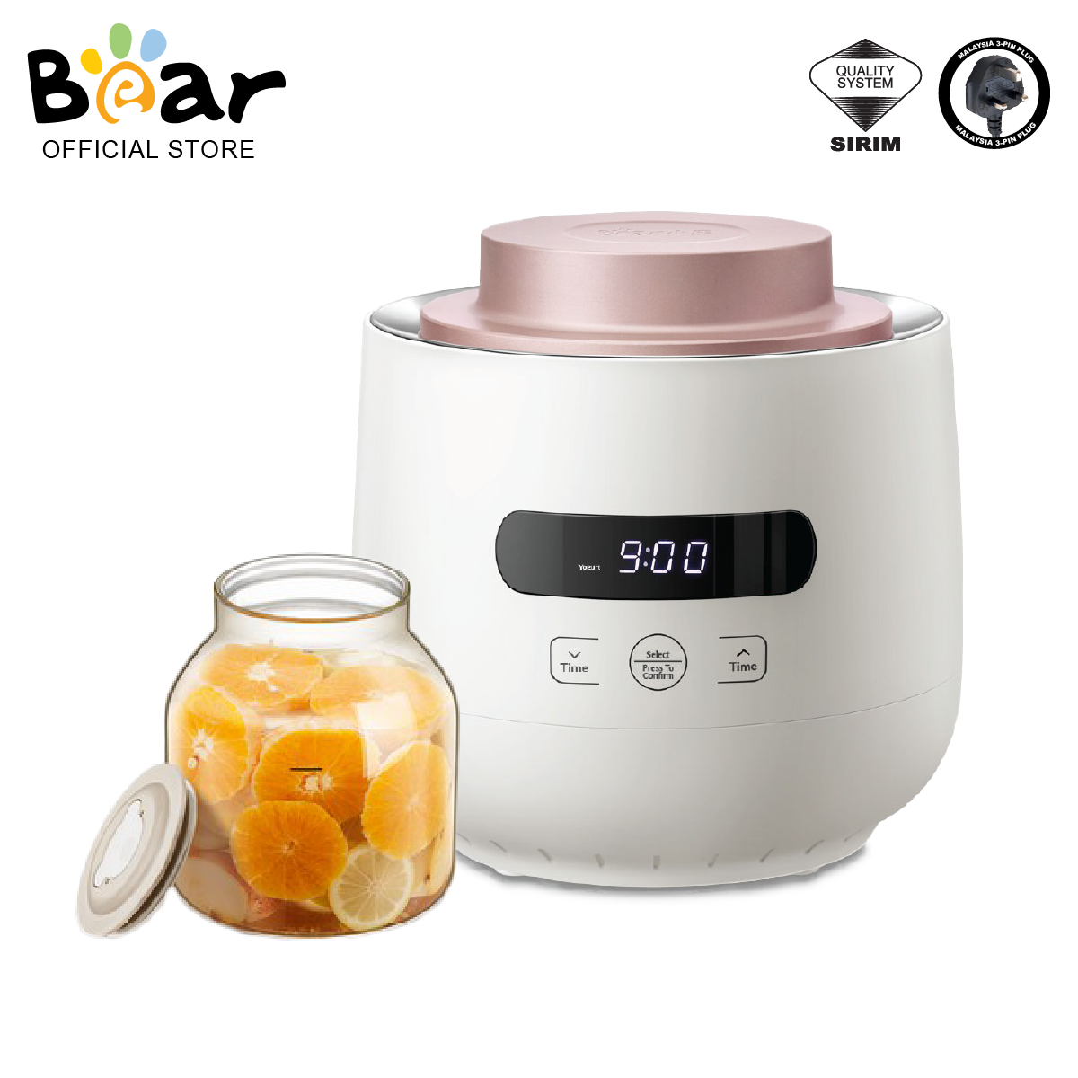 Yogurt & Enzymes Maker 8 Preset Menu Smart Fermentation Bear Malaysia
