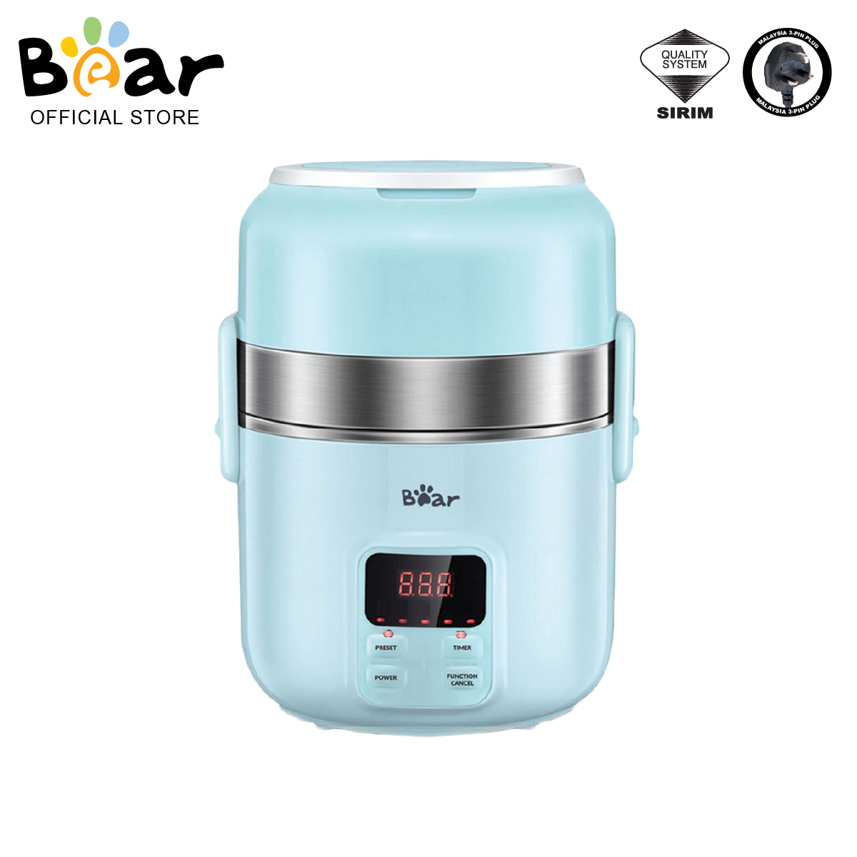 Cook and Steam Anywhere with Lunch Box 2.0L Bear Malaysia