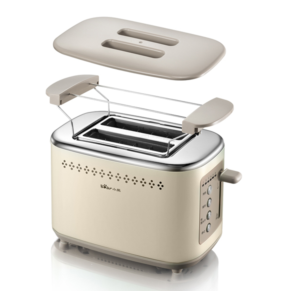 Bear Toaster | 6 Level Baking Mode | Dual Sided Baking | Fast Heating